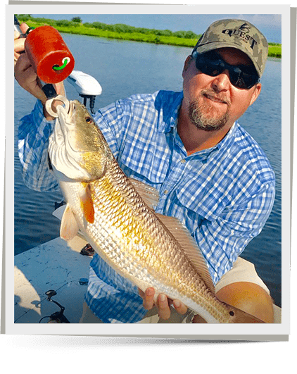 about-image02 redfish caught on a fishing trip in Delacroix LA