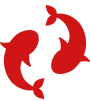 class-fishery-icon Two fish swimming around eachother icon