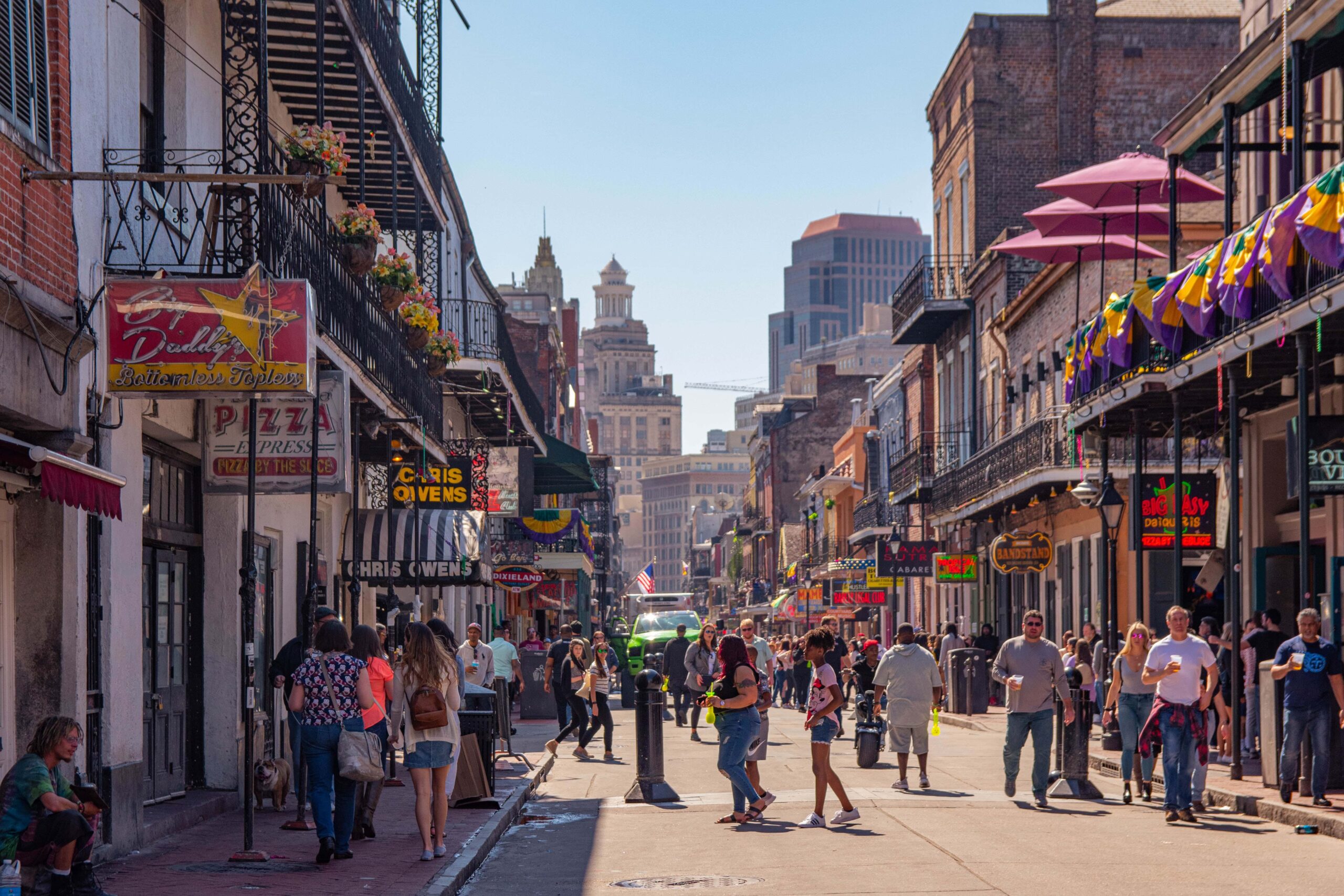 People Walking On The Streets in New Orleans