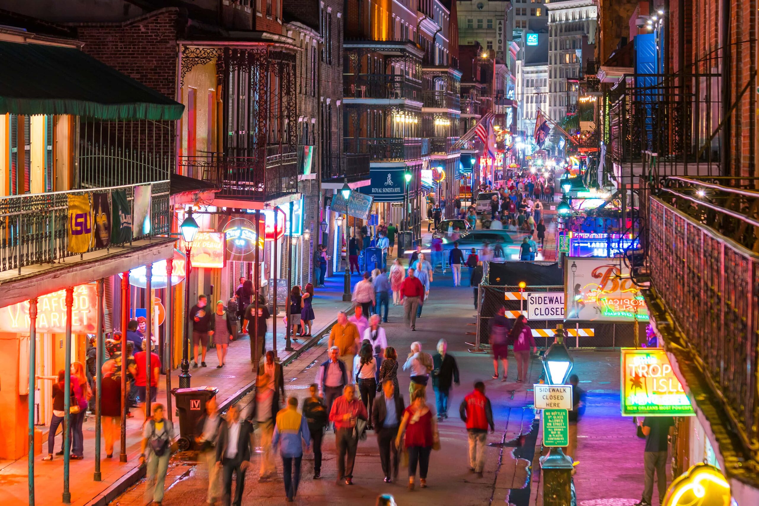 Busy street in New Orleans